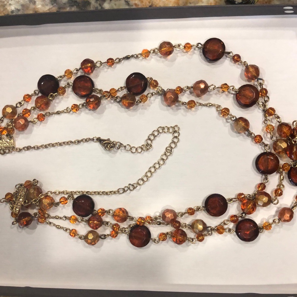 24” adjustable layered necklace